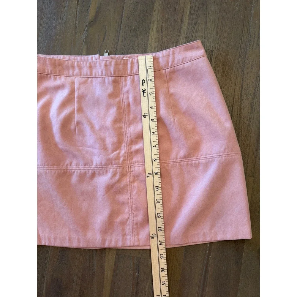 Bundle of 3 Faux Suede Mini Skirt Bundle‎ Pink Tan Mustard Yellow Size M